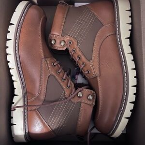 Brown Leather Men's Steve Madden Boots